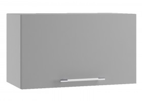 Монца ГВПГ 600 Шкаф верхний горизонтальный глубокий высокий (Белый софт/корпус Серый) в Большеречье - bolshereche.katalogmebeli.com | фото