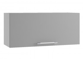 Монца ГВПГ 800 Шкаф верхний горизонтальный глубокий высокий (Белый софт/корпус Серый) в Большеречье - bolshereche.katalogmebeli.com | фото