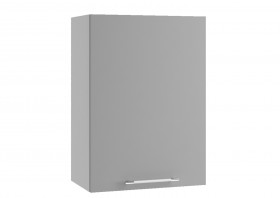 Монца ВП 500 шкаф верхний высокий (Белый софт/корпус Серый) в Большеречье - bolshereche.katalogmebeli.com | фото