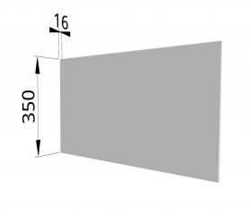Панель торцевая (для шкафа горизонтального глубокого) ГПГ Ройс (Белый софт) в Большеречье - bolshereche.katalogmebeli.com | фото