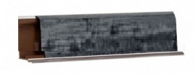 Плинтус LB-37, L=3000мм, каньон (черный) в Большеречье - bolshereche.katalogmebeli.com | фото