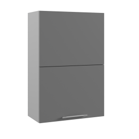 Ройс ВПГПМ 600 Шкаф верхний высокий Blum Aventos HF (Черника софт/корпус Серый) в Большеречье - bolshereche.katalogmebeli.com | фото