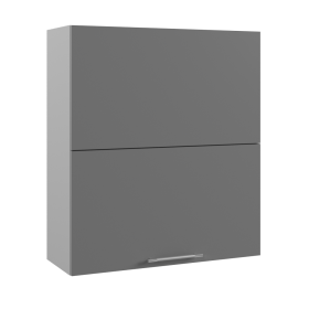 Ройс ВПГПМ 800 Шкаф верхний высокий Blum Aventos HF (Грей софт/корпус Серый) в Большеречье - bolshereche.katalogmebeli.com | фото