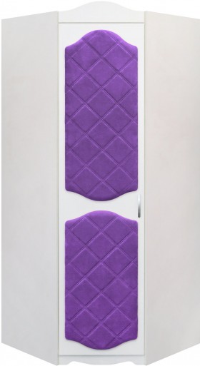 Шкаф угловой Иллюзия 32 Фиолетовый в Большеречье - bolshereche.katalogmebeli.com | фото
