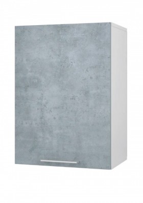 Шкаф 45 с фасадом Лофт (Камень Оленна/Белый) в Большеречье - bolshereche.katalogmebeli.com | фото
