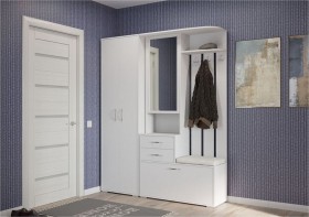 шкаф для одежды Домино 600 Белый в Большеречье - bolshereche.katalogmebeli.com | фото 3