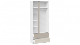 Шкаф для одежды комбинированный «Сканди» Дуб Гарден/Белый/Глиняный серый в Большеречье - bolshereche.katalogmebeli.com | фото 5