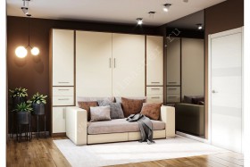 Шкаф-кровать с диваном Злата в Большеречье - bolshereche.katalogmebeli.com | фото