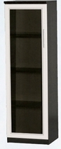 Шкаф нижний со стеклодверью ДЛЯ ГОСТИНОЙ ШНС-450 Венге/Дуб выбеленный в Большеречье - bolshereche.katalogmebeli.com | фото