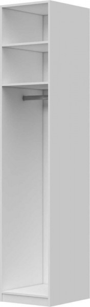 Шкаф ШР-1 зеркало, левый, Вива (Белый/Белый глянец/Платина) в Большеречье - bolshereche.katalogmebeli.com | фото 3