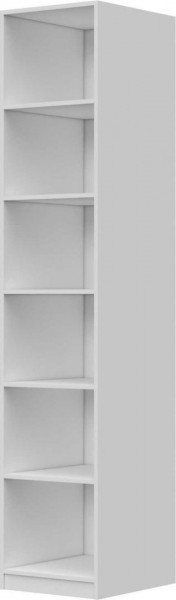 Шкаф ШР-1 зеркало, правый, Вива (Белый/Белый глянец/Платина) в Большеречье - bolshereche.katalogmebeli.com | фото 3