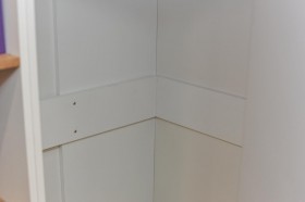 Шкаф угловой «Оксфорд» (Ривьера/Белый с рисунком) в Большеречье - bolshereche.katalogmebeli.com | фото 5