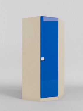 Шкаф угловой (угловая секция) Скай люкс (Синий/корпус Клен) в Большеречье - bolshereche.katalogmebeli.com | фото
