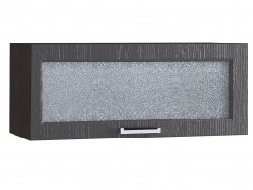 Шкаф верхний горизонтальный со стеклом 800, ШВГС 800 (Клен серый/корпус венге) в Большеречье - bolshereche.katalogmebeli.com | фото
