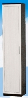 Шкаф высокий ДЛЯ ГОСТИНОЙ ШВ-450 Венге/Дуб выбеленный в Большеречье - bolshereche.katalogmebeli.com | фото