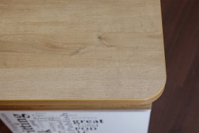 Угловой письменный стол с ящиками «Ривьера» Дуб Бонифацио/Белый в Большеречье - bolshereche.katalogmebeli.com | фото 5