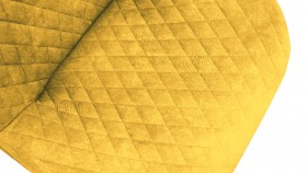 Стул «Оливер» К3 Черный/Микровелюр Wellmart Yellow в Большеречье - bolshereche.katalogmebeli.com | фото 3