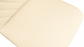 Стул «Шерри» К1С Черный муар/Кож зам Polo Cream в Большеречье - bolshereche.katalogmebeli.com | фото 3