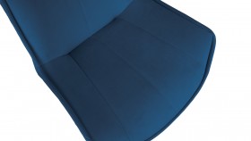 Стул «Тейлор» К1С Исп. 2 Черный муар/Велюр Confetti Blue в Большеречье - bolshereche.katalogmebeli.com | фото 3