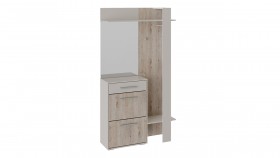 Шкаф для одежды «Нуар» тип 1 Фон серый/Дуб сонома в Большеречье - bolshereche.katalogmebeli.com | фото 2