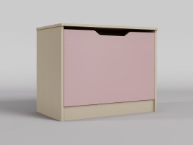 Ящик для игрушек Грэйси (Розовый/корпус Клен) в Большеречье - bolshereche.katalogmebeli.com | фото