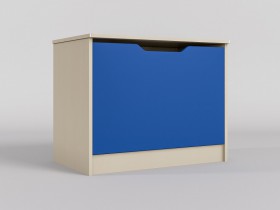 Ящик для игрушек Скай (Синий/корпус Клен) в Большеречье - bolshereche.katalogmebeli.com | фото