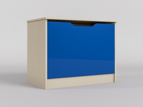 Ящик для игрушек Скай люкс (Синий/корпус Клен) в Большеречье - bolshereche.katalogmebeli.com | фото