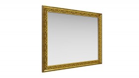Зеркало навесное "Айрум"/(дуб кальяри / профиль: золото с орнаментом) в Большеречье - bolshereche.katalogmebeli.com | фото